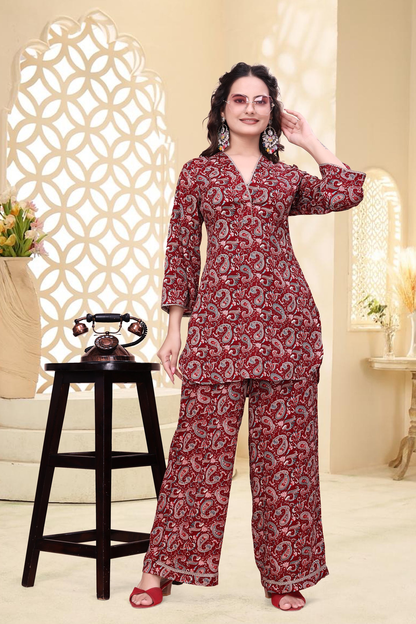Midnight Paisley Co-ord Set