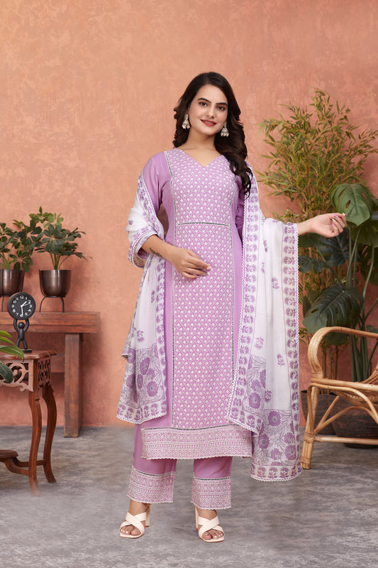 ZAYLÉRA Lavande Royale Suit Set
