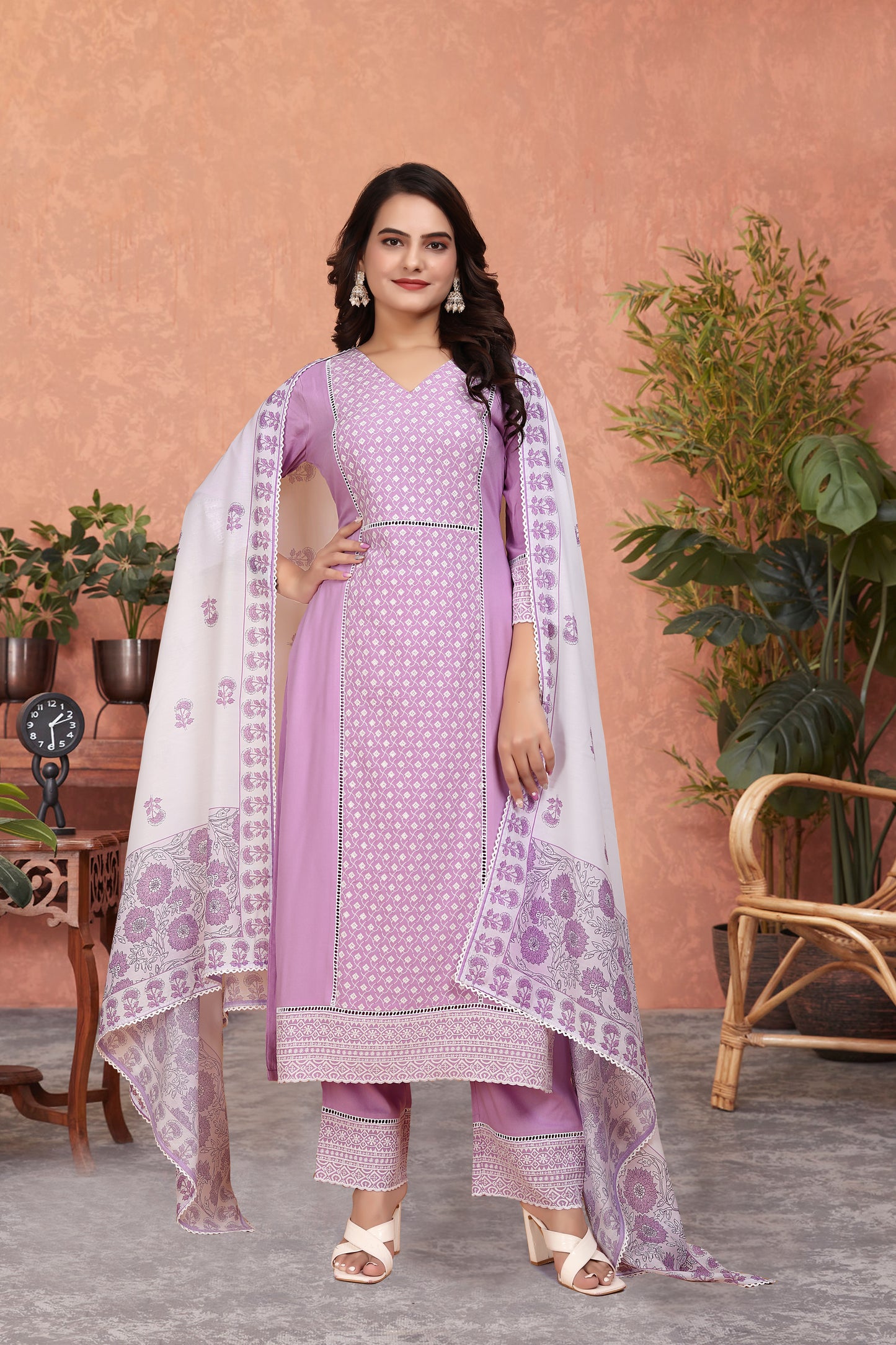 ZAYLÉRA Lavande Royale Suit Set