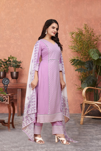ZAYLÉRA Lavande Royale Suit Set