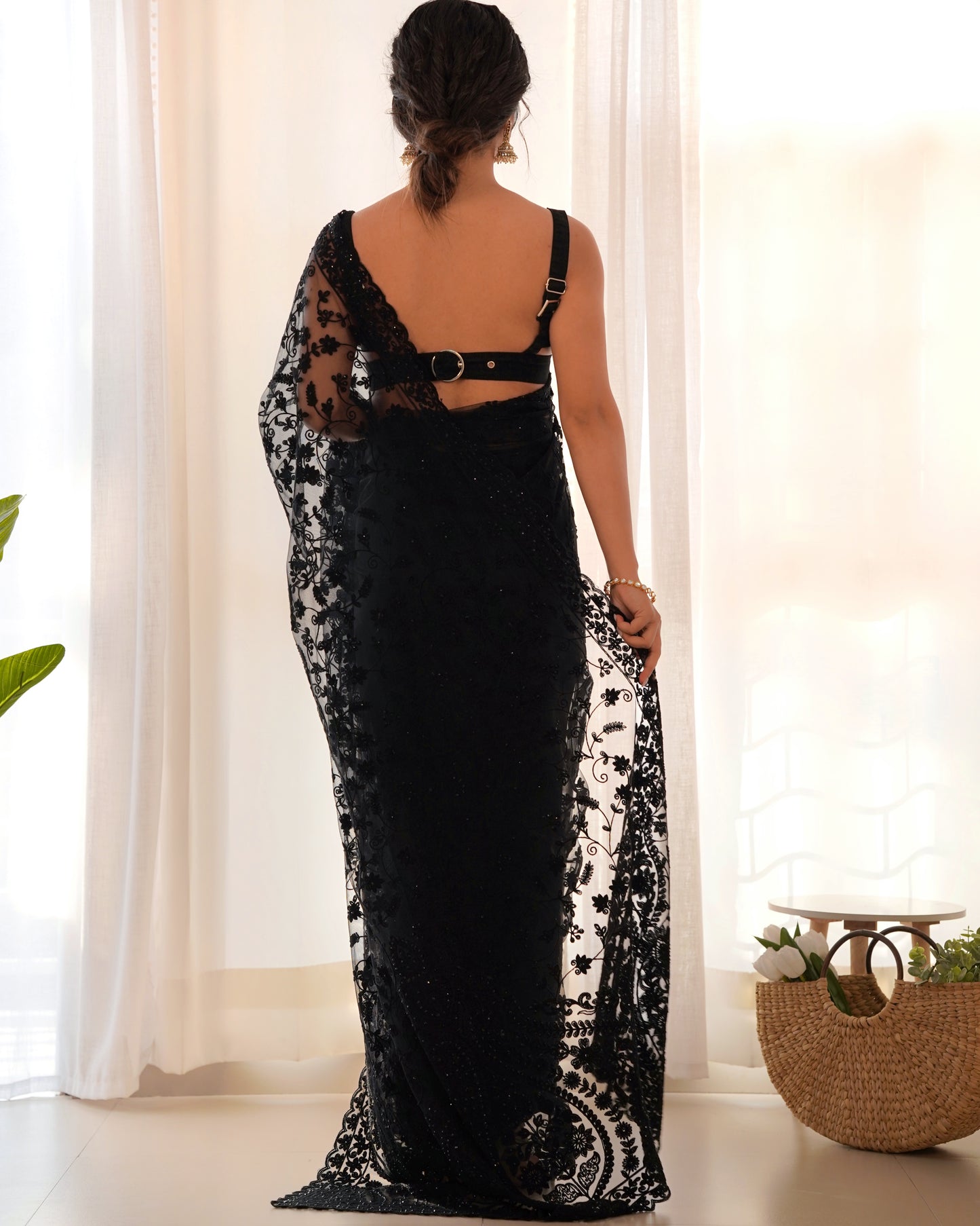 ✨Luxury Floral Lace Designer Saree Collection✨