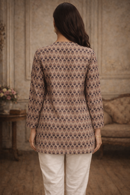ROMAN SILK SHORT KURTI