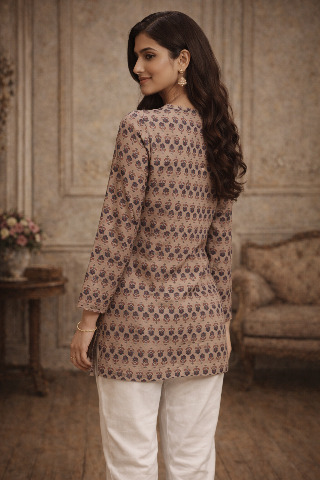 ROMAN SILK SHORT KURTI