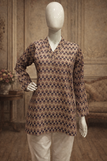 ROMAN SILK SHORT KURTI