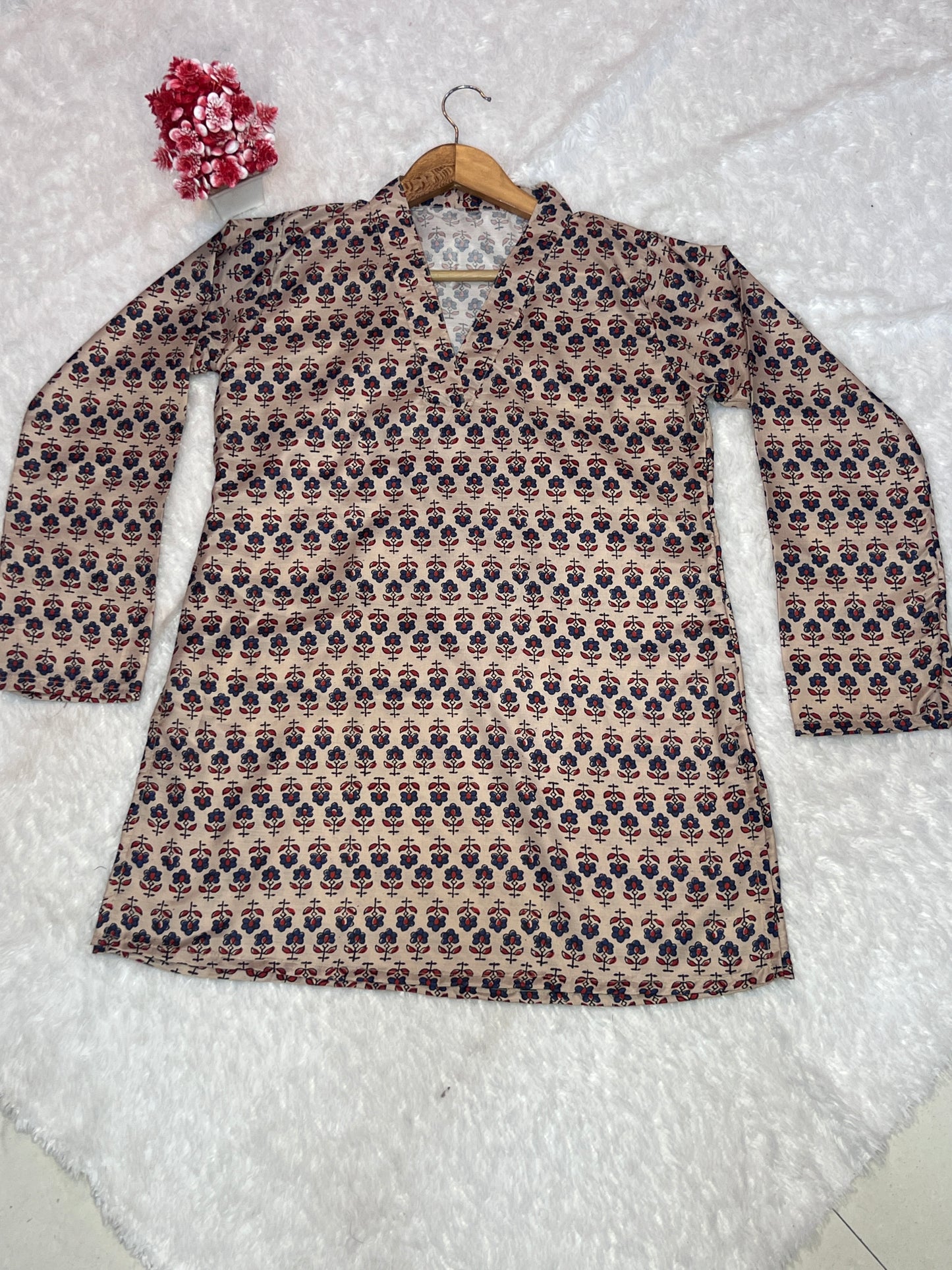 ROMAN SILK SHORT KURTI