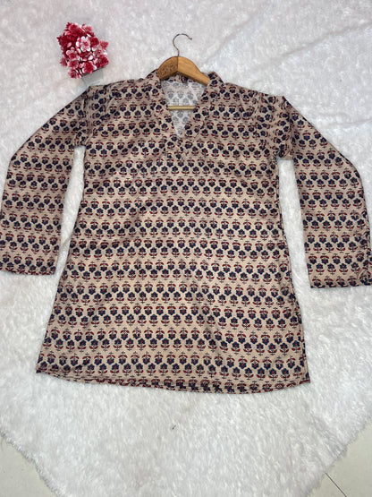 ROMAN SILK SHORT KURTI