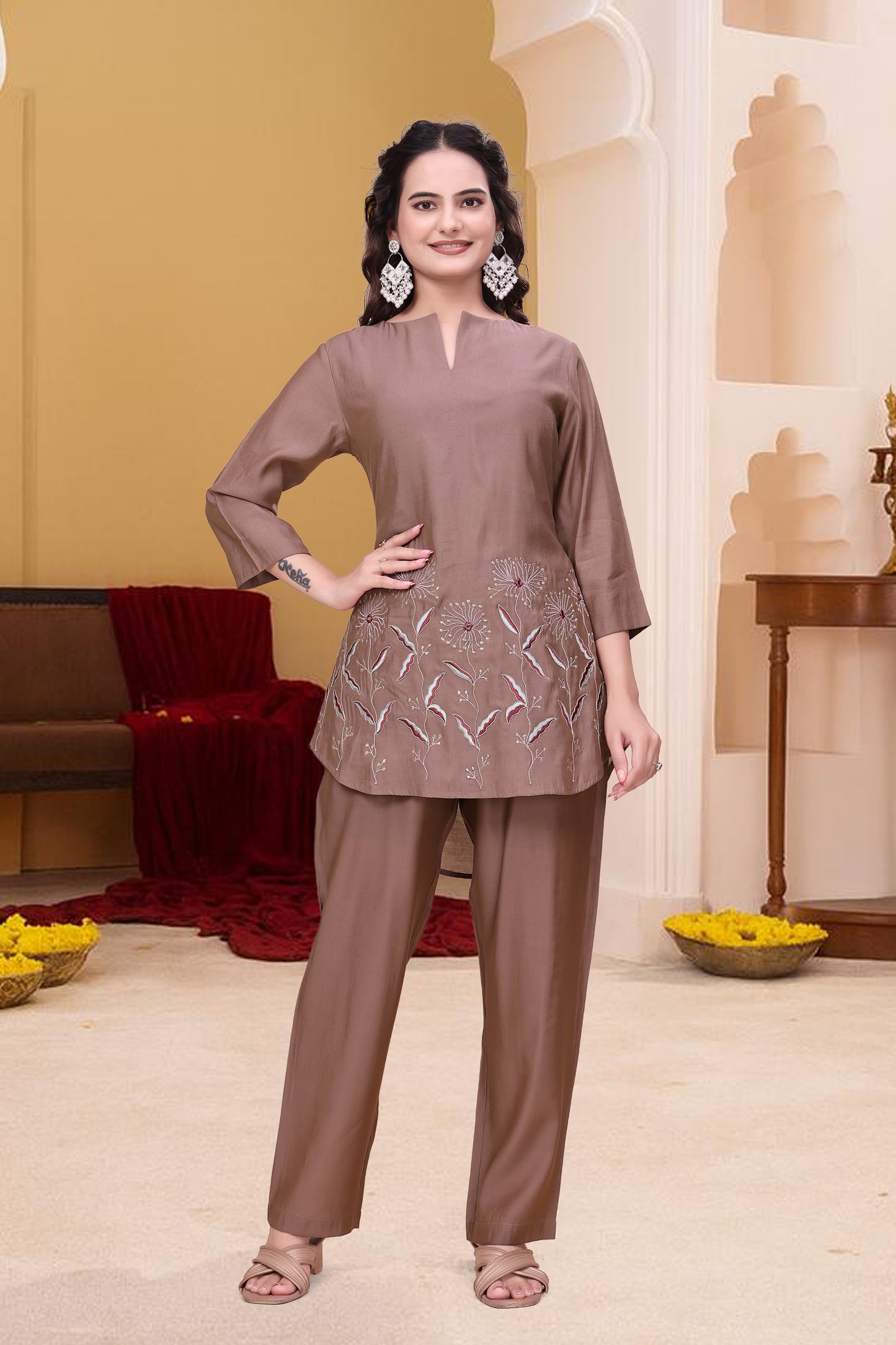 Taupe Luxe Co-ord Set