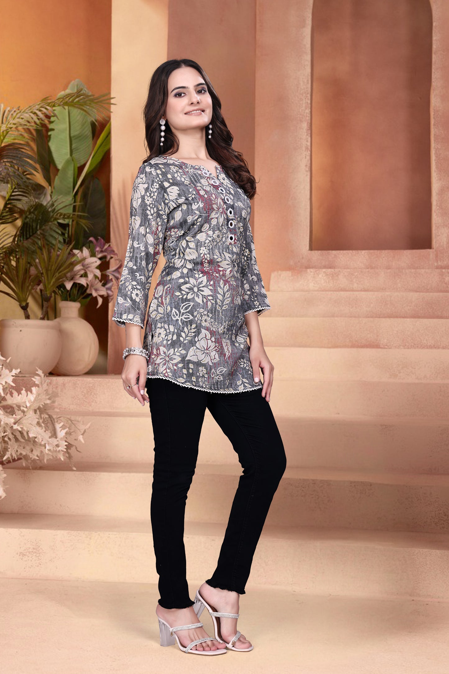 Midnight Bloom Top