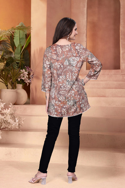 Midnight Bloom Top