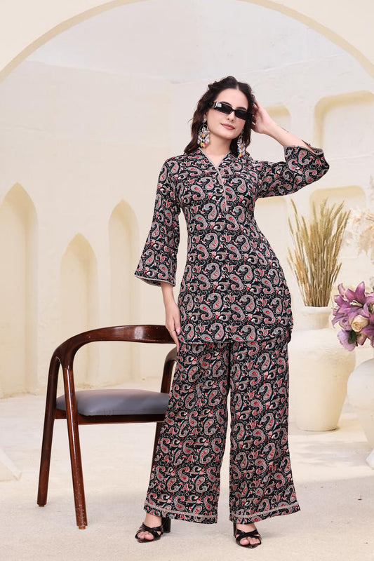 Midnight Paisley Co-ord Set