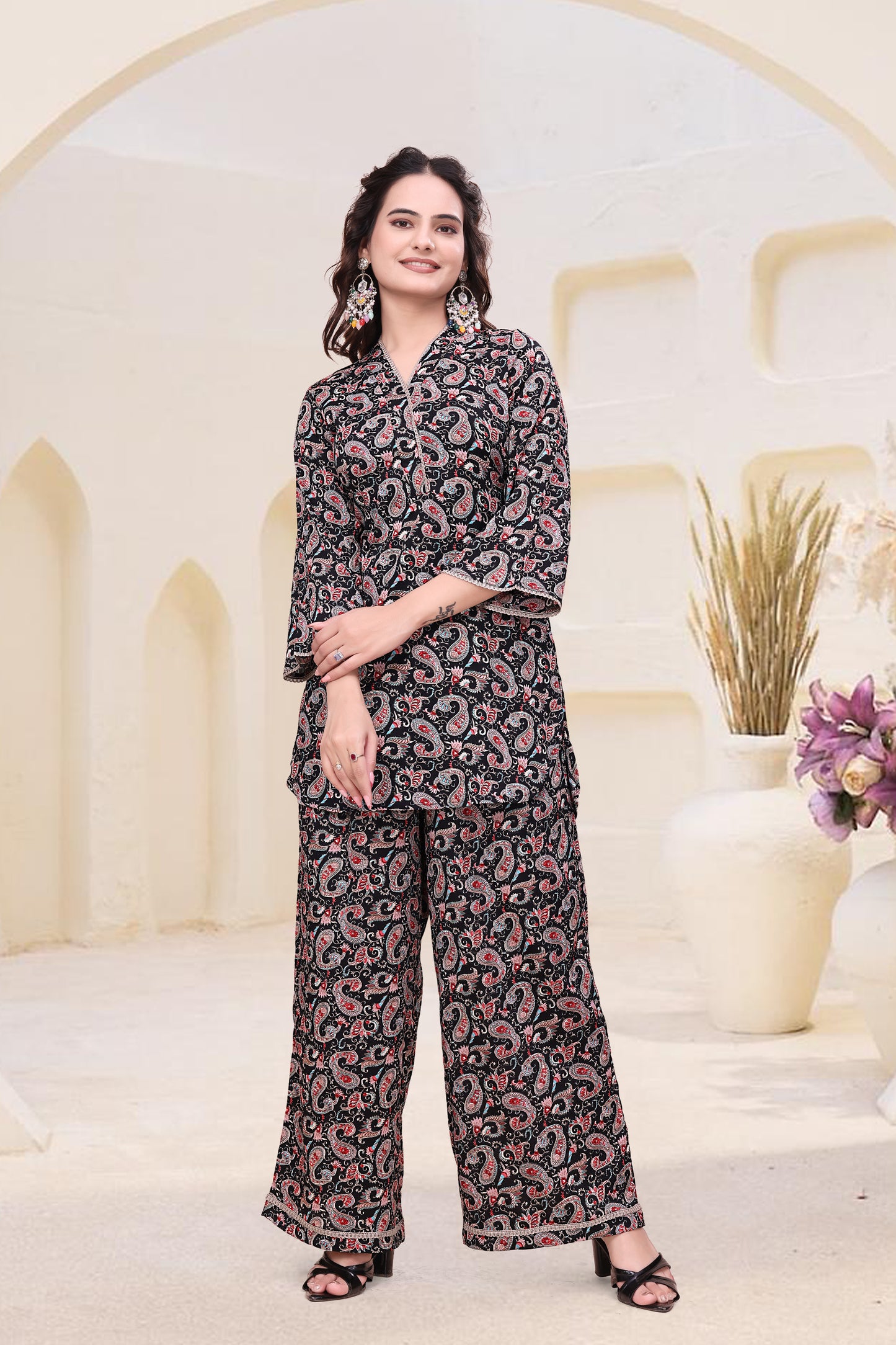 Midnight Paisley Co-ord Set