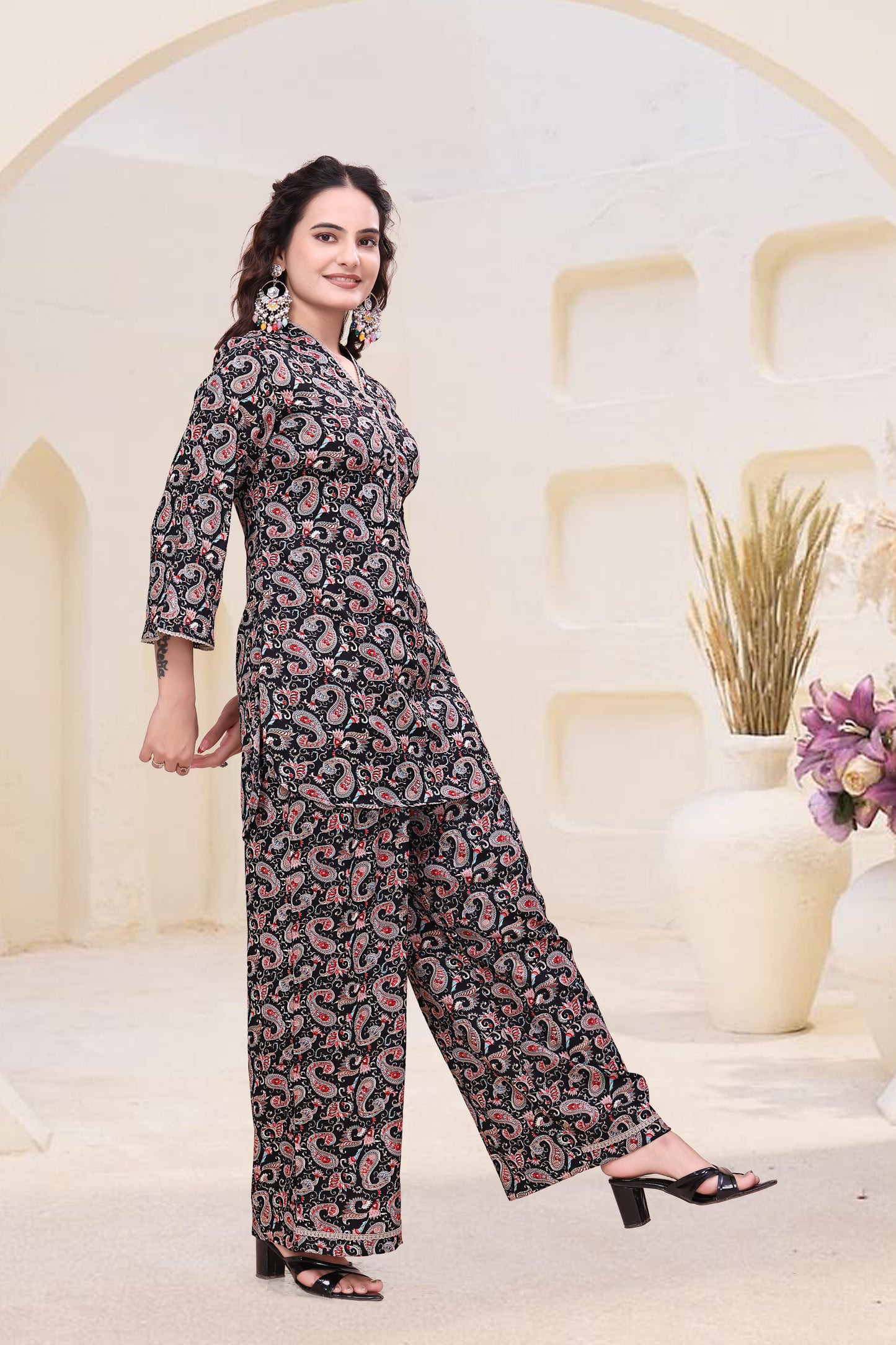 Midnight Paisley Co-ord Set