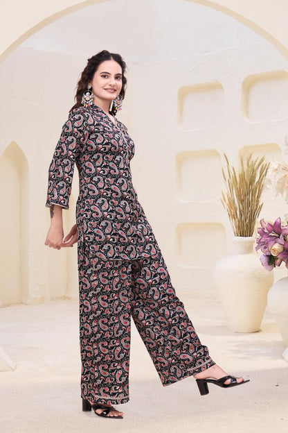 Midnight Paisley Co-ord Set