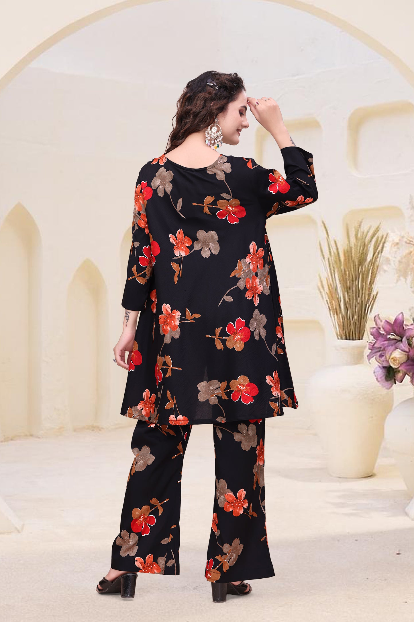 ZAYLÉRA Noir Blossom Luxe Co-Ord