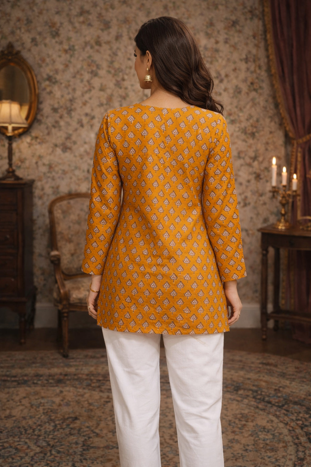 ROMAN SILK SHORT KURTI