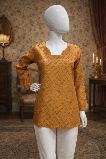 ROMAN SILK SHORT KURTI