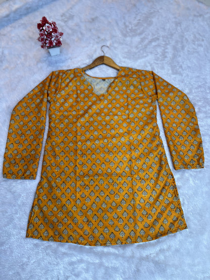 ROMAN SILK SHORT KURTI
