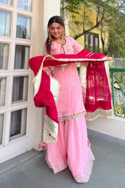 ✨ Maharani Noor Embroidered Sharara Suit Set ✨