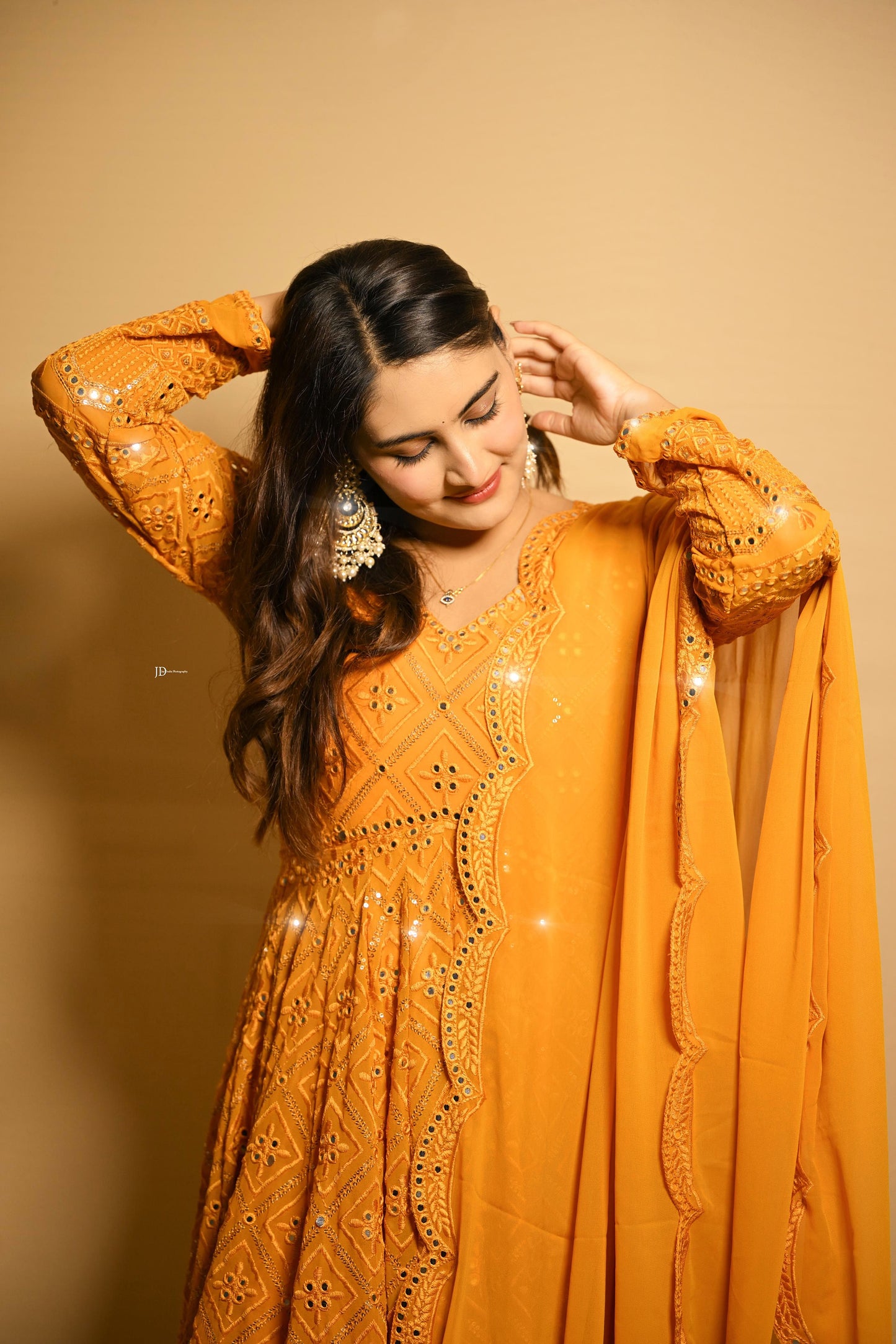 ✨Royal Lavender Embroidered Anarkali Suit Set with Dupatta✨