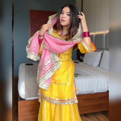 ✨ Maharani Noor Embroidered Sharara Suit Set ✨
