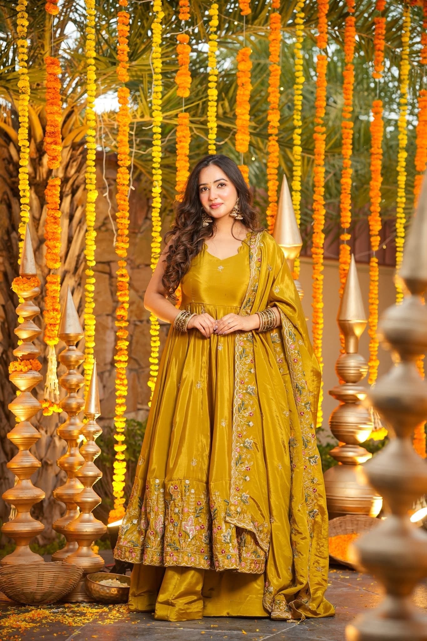 ✨ Maharani Luxe Silk Anarkali Suit Set ✨