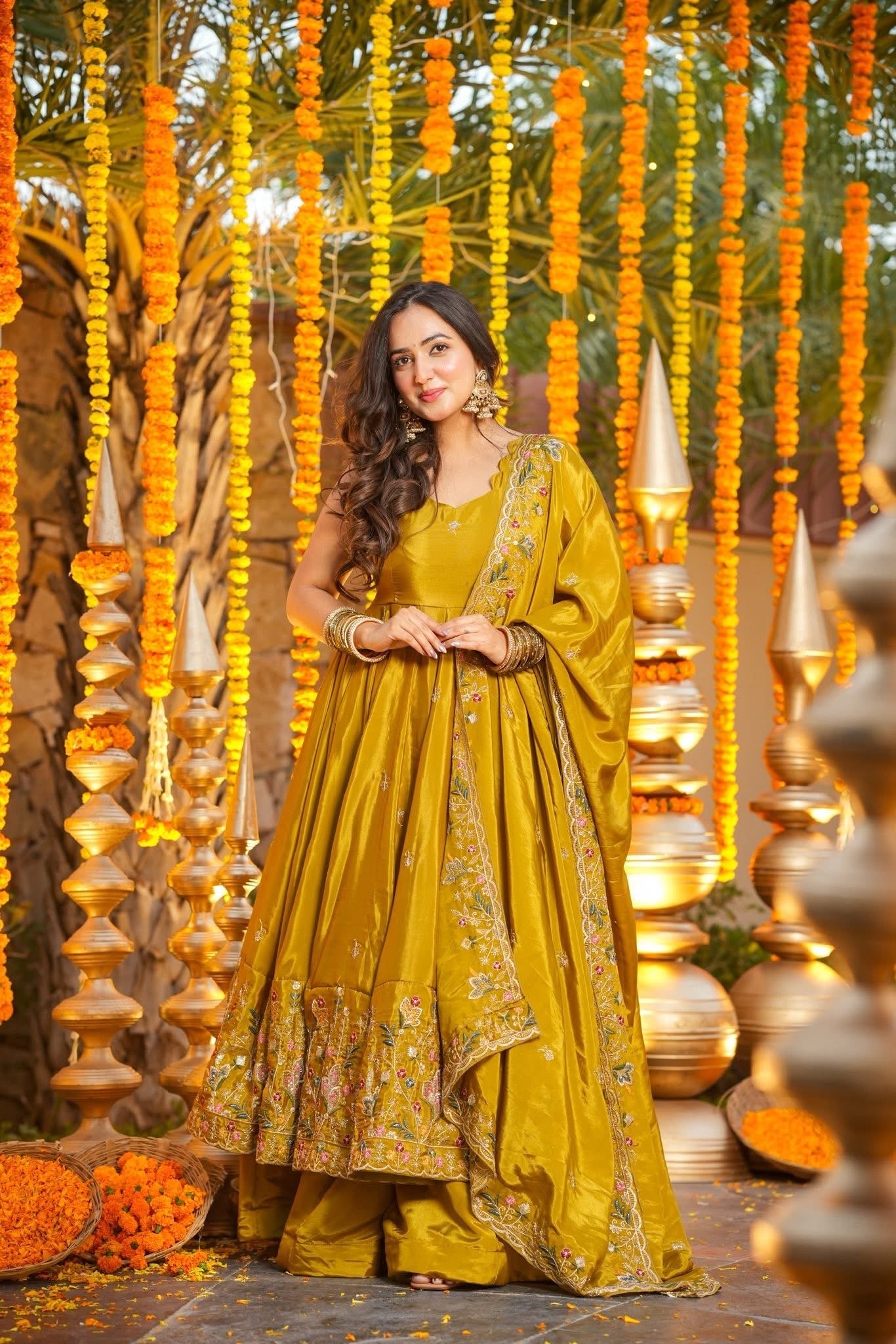 ✨ Maharani Luxe Silk Anarkali Suit Set ✨
