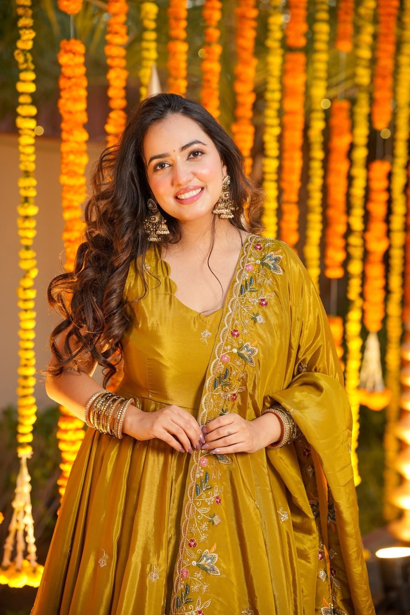 ✨ Maharani Luxe Silk Anarkali Suit Set ✨