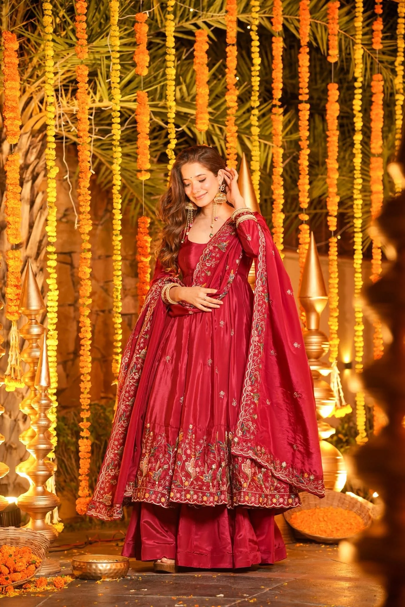 ✨ Maharani Luxe Silk Anarkali Suit Set ✨