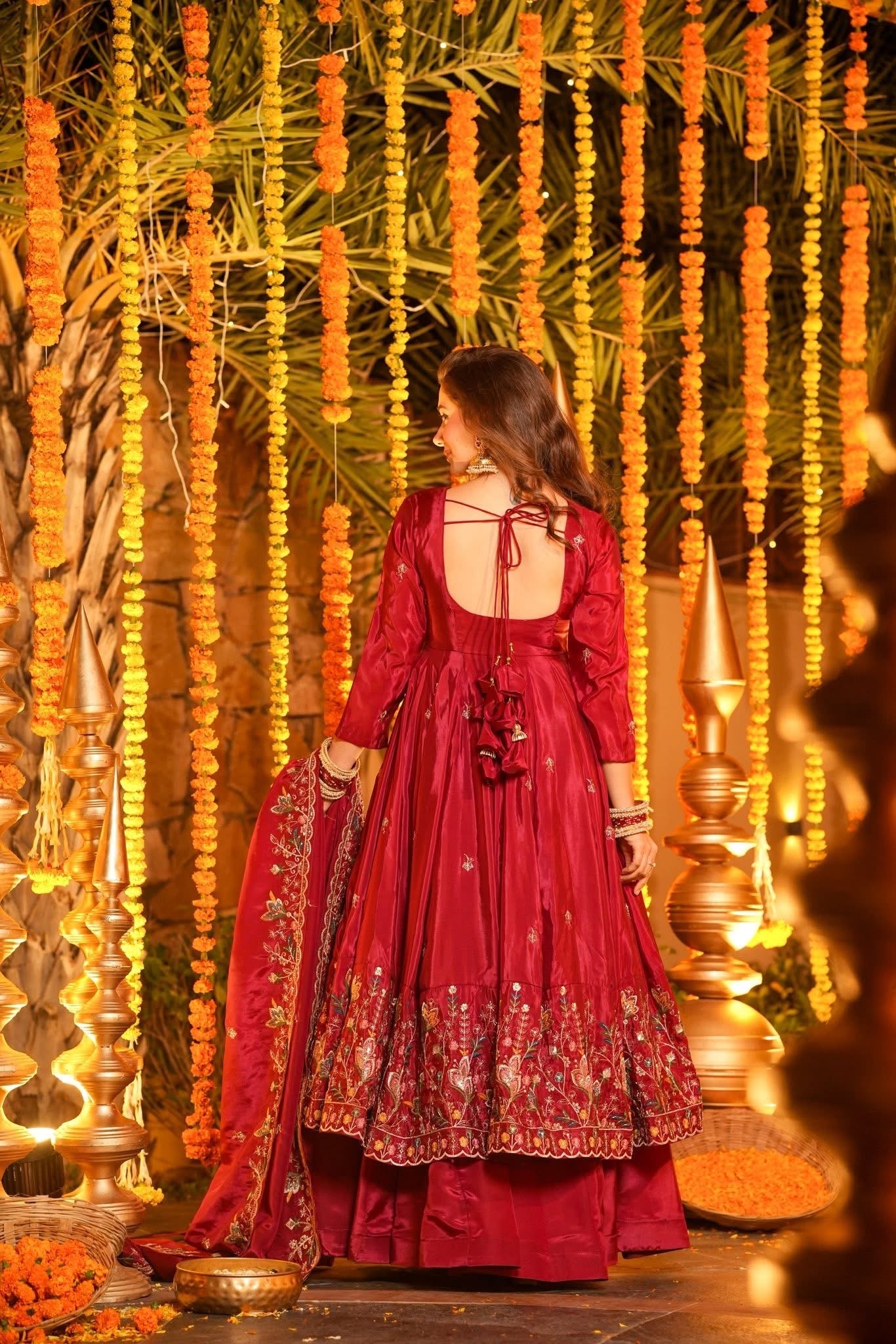 ✨ Maharani Luxe Silk Anarkali Suit Set ✨