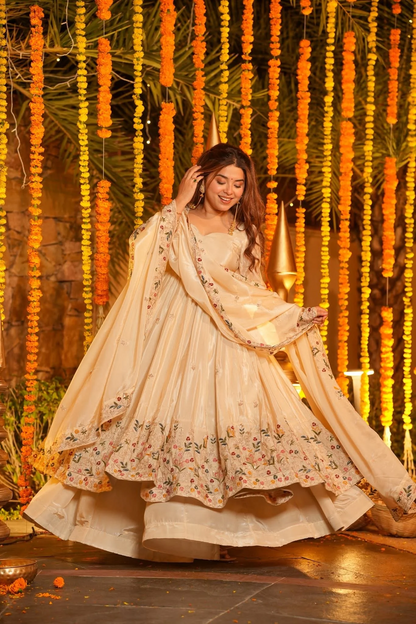 ✨ Maharani Luxe Silk Anarkali Suit Set ✨