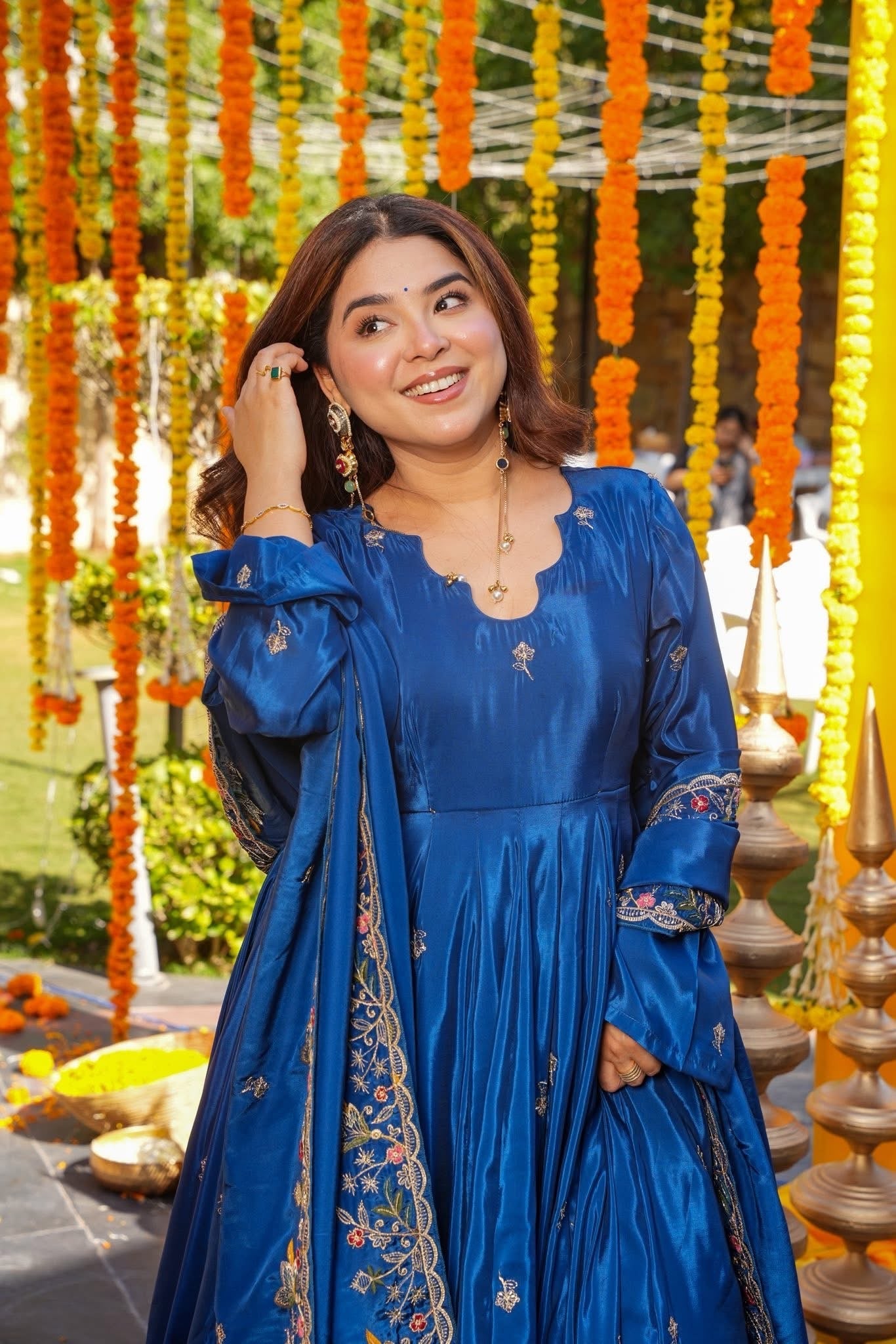 ✨ Maharani Luxe Silk Anarkali Suit Set ✨