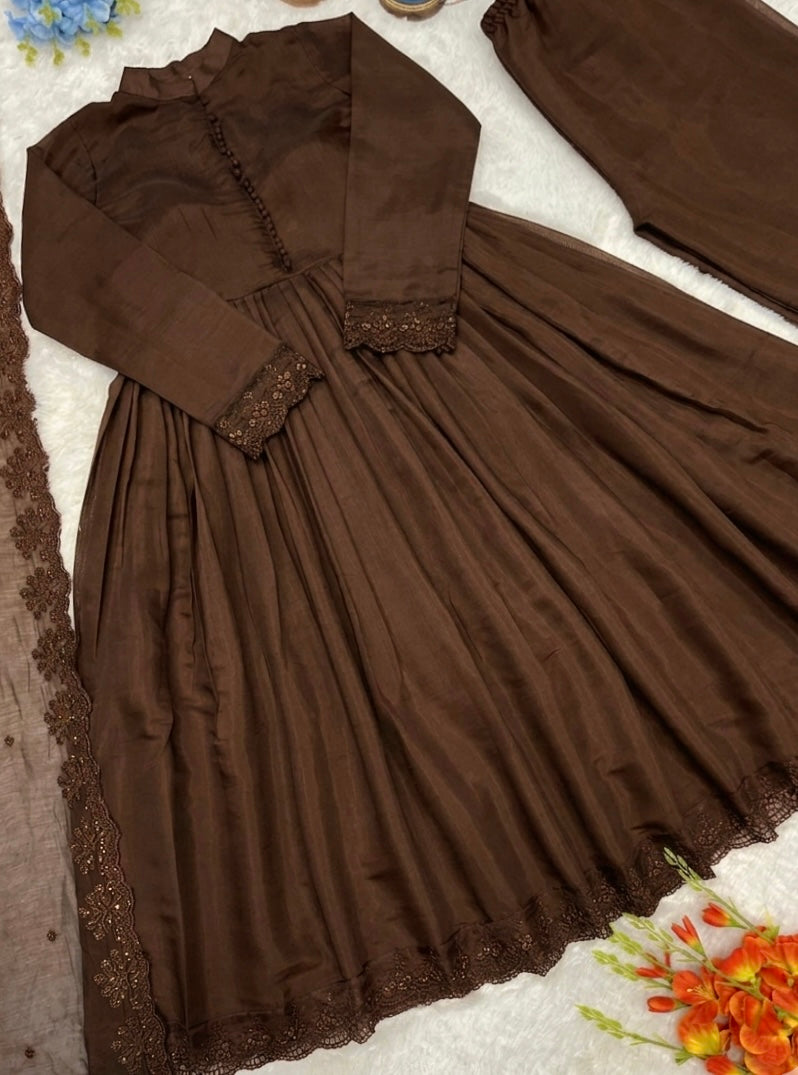 ✨ Mocha Grace Gown Set ✨