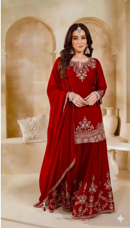 👑 Royal Embroidered Sharara Suit Collection 👑
