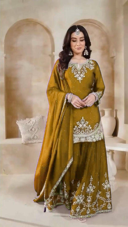 👑 Royal Embroidered Sharara Suit Collection 👑