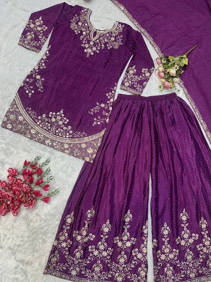 👑 Royal Embroidered Sharara Suit Collection 👑