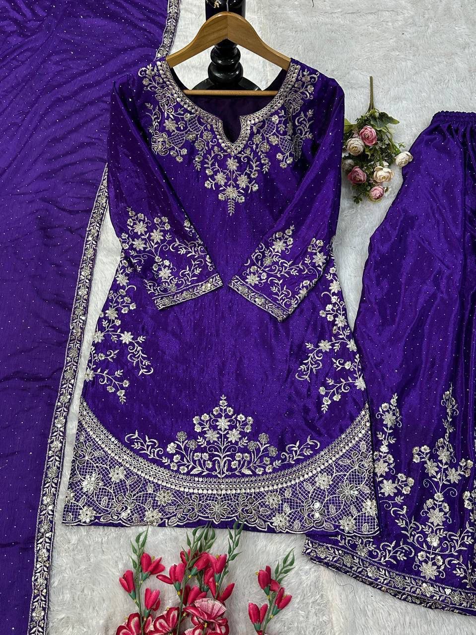 👑 Royal Embroidered Sharara Suit Collection 👑