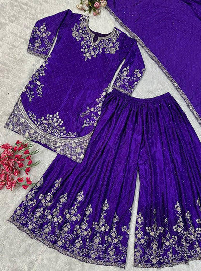 👑 Royal Embroidered Sharara Suit Collection 👑