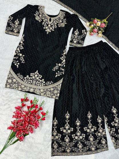 👑 Royal Embroidered Sharara Suit Collection 👑