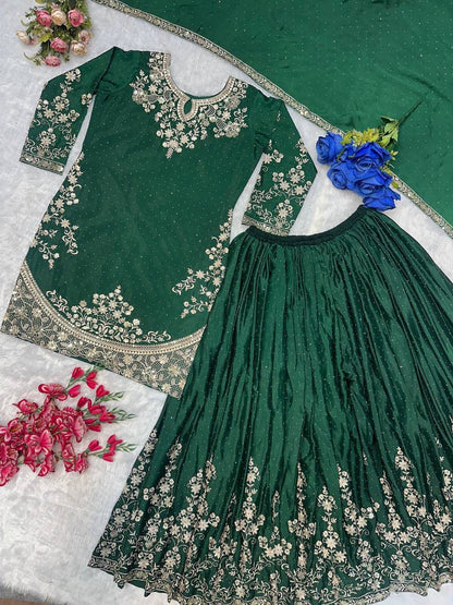 👑 Royal Embroidered Sharara Suit Collection 👑