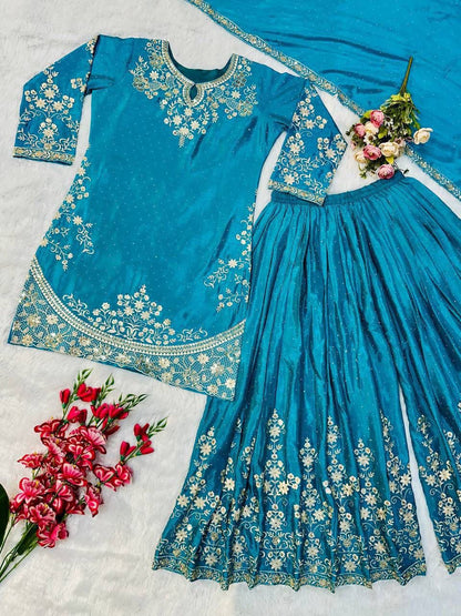 👑 Royal Embroidered Sharara Suit Collection 👑