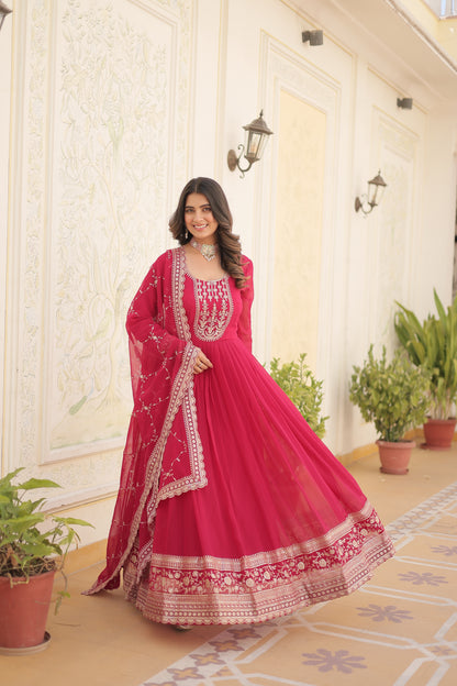 ✨ Royal Grace Embroidered Anarkali Set ✨
