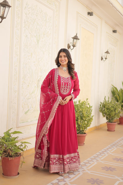 ✨ Royal Grace Embroidered Anarkali Set ✨