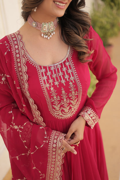 ✨ Royal Grace Embroidered Anarkali Set ✨