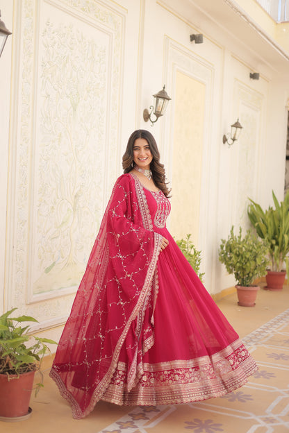 ✨ Royal Grace Embroidered Anarkali Set ✨