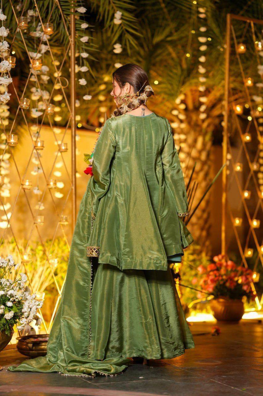 ✨ Noor Mirror Work Peplum Sharara Set ✨