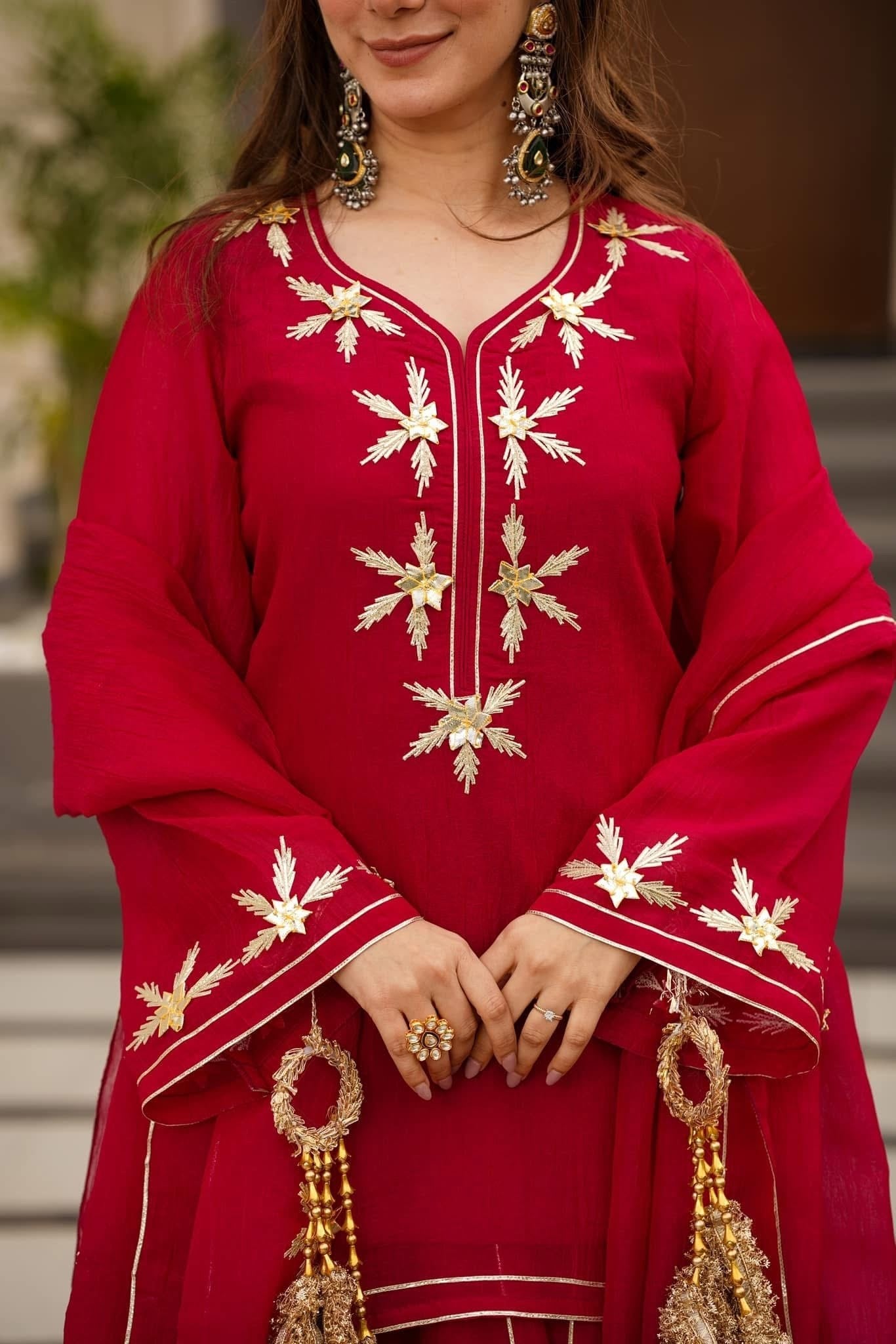 ✨Heavenly Black Handmade Kurta Sharara Palazzo Set✨