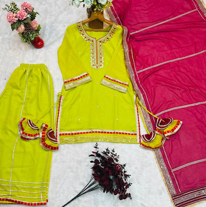 ✨ Maharani Grace Embroidered Sharara Suit Set ✨