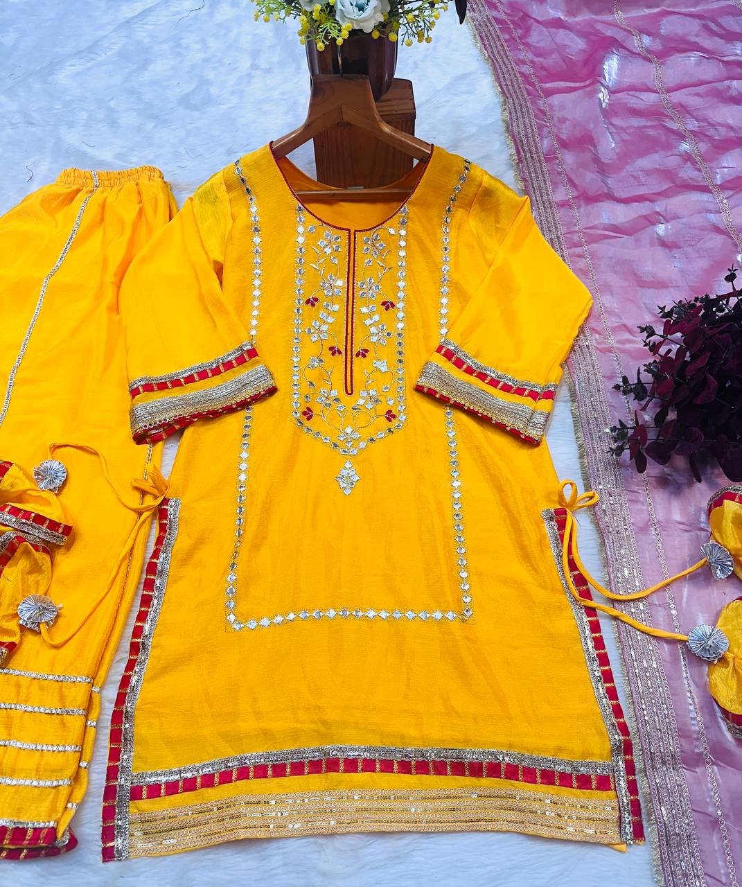✨ Maharani Noor Embroidered Sharara Suit Set ✨