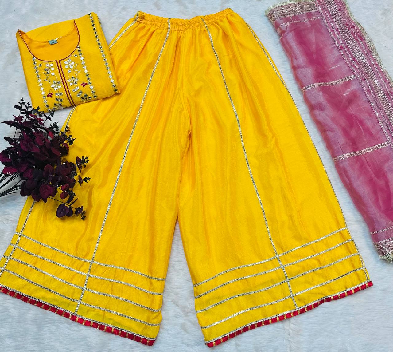 ✨ Maharani Noor Embroidered Sharara Suit Set ✨