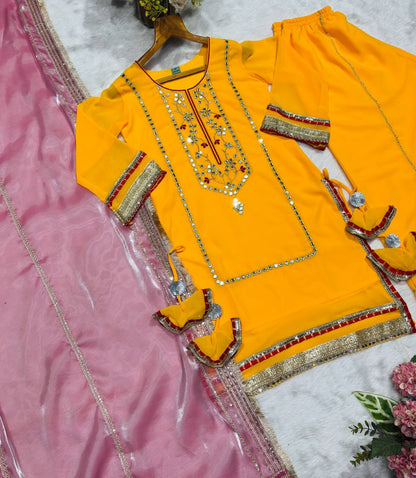 ✨ Maharani Noor Embroidered Sharara Suit Set ✨